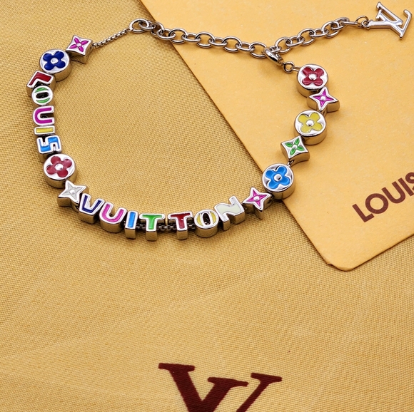 Louis Vuitton Monogram Multi-Color Party Charm Silver Bracelet - Picture 3 of 4